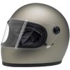 MC-hjelm fullface – Biltwell Gringo S Mat Titanium Str. L