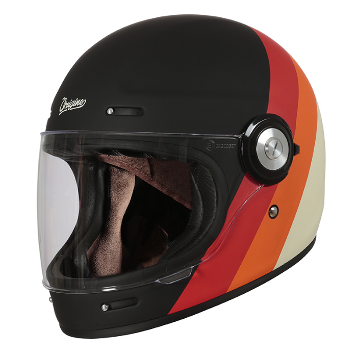 MC-hjelm fullface – Origine Vega Primitive Orange/Red/Black